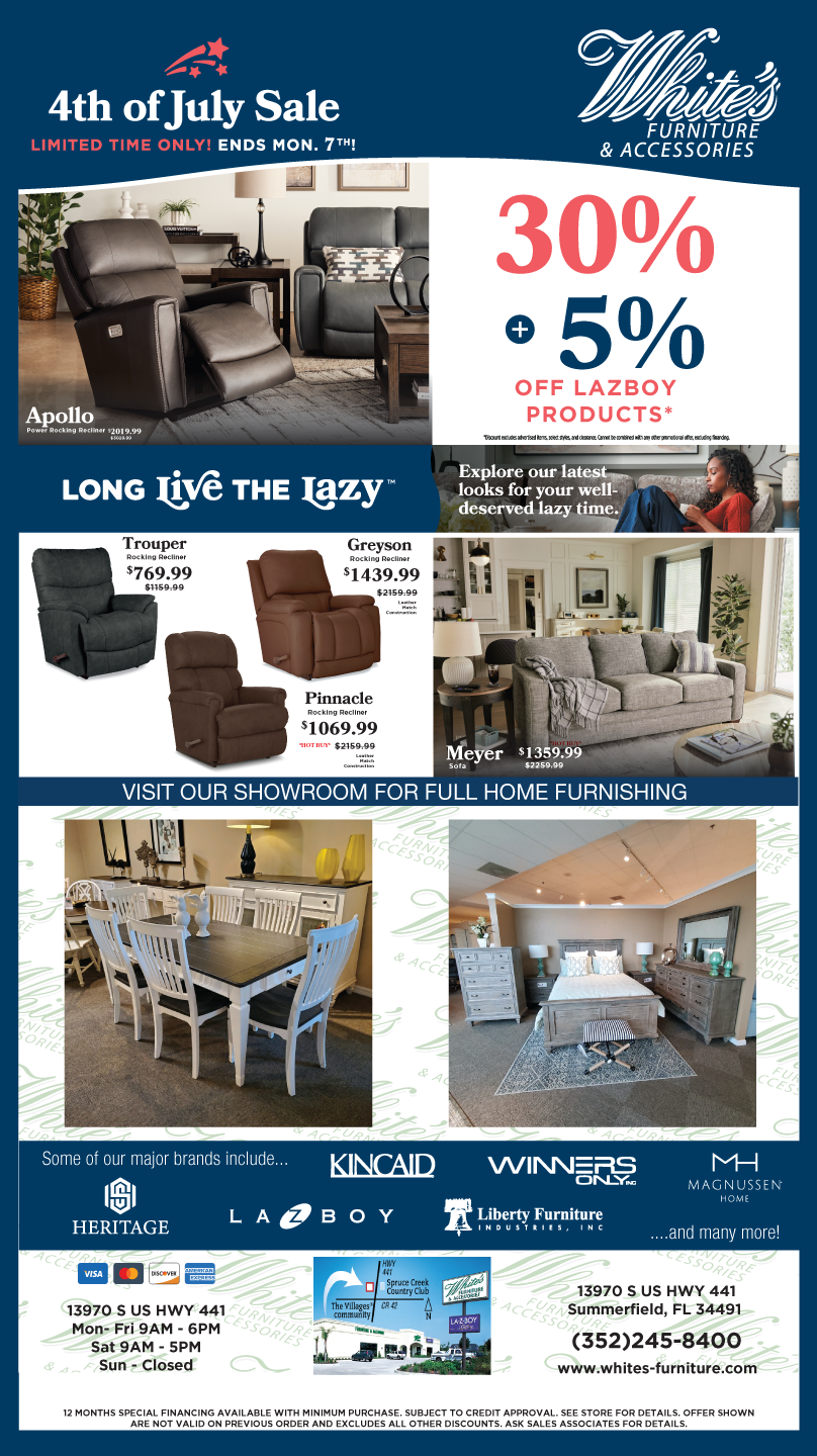 White's Furniture and Accessories - This Week's Special