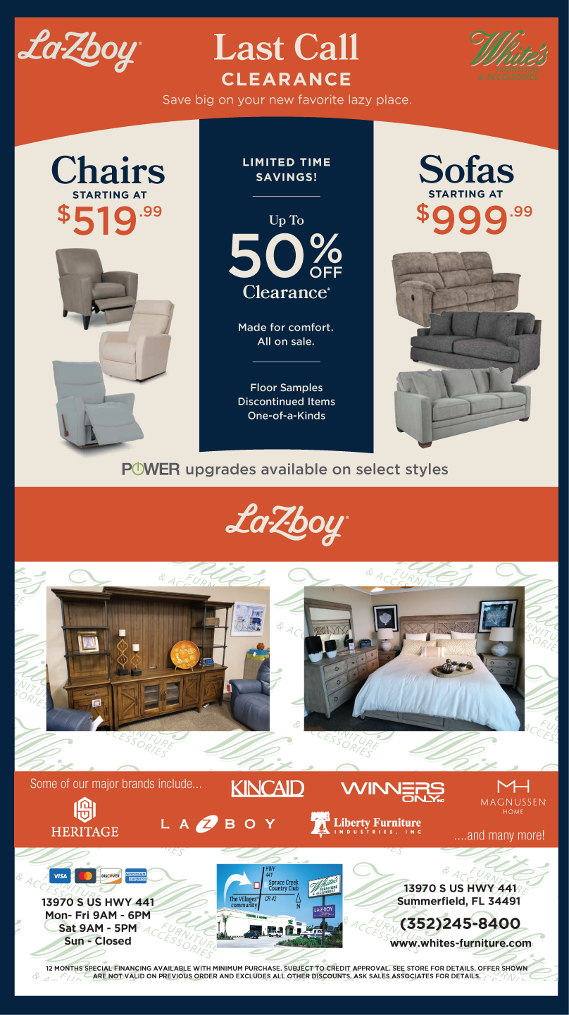 White's Furniture and Accessories - This Week's Special