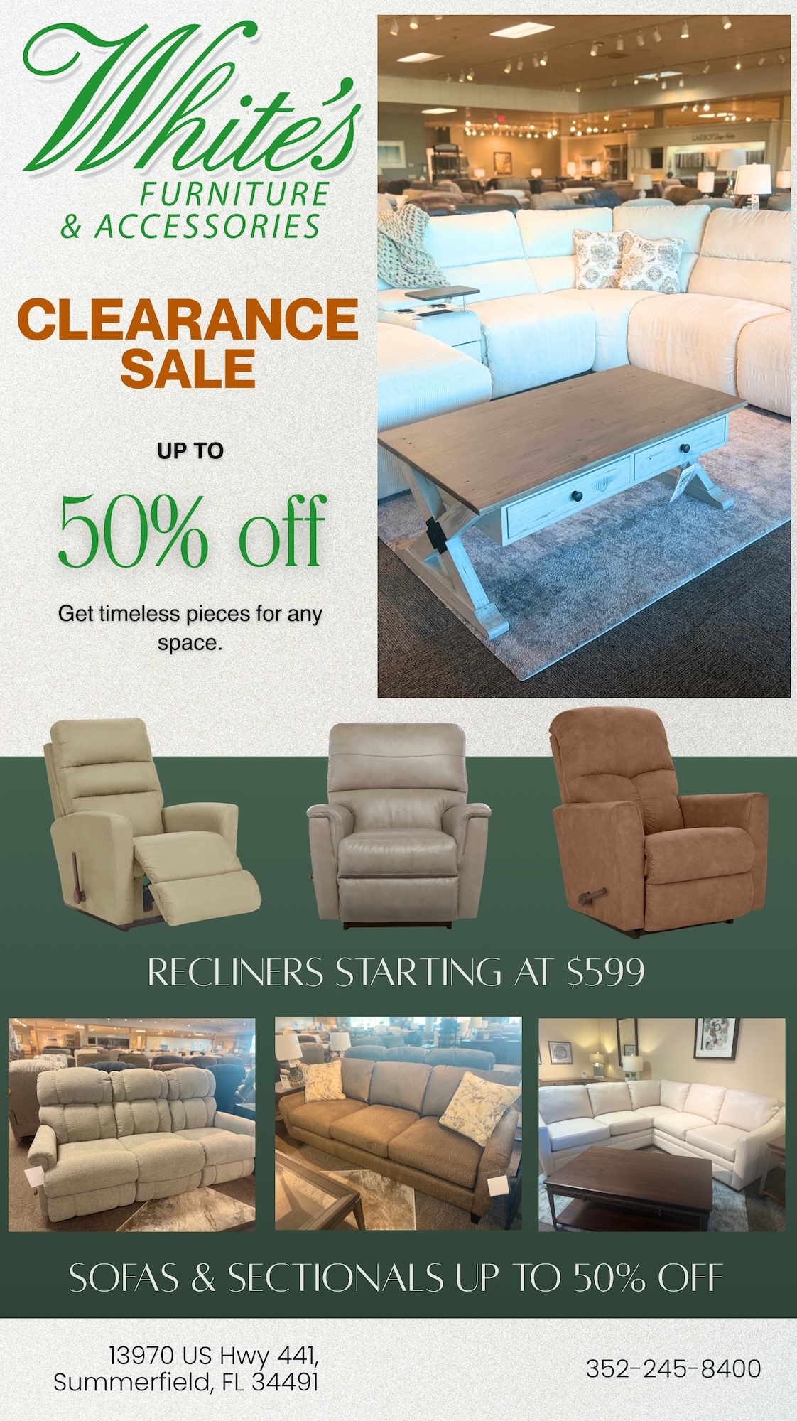 White's Furniture and Accessories - This Week's Special