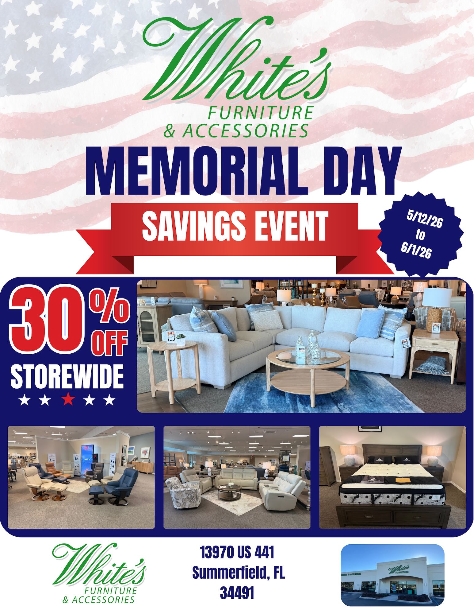 White's Furniture and Accessories - This Week's Special